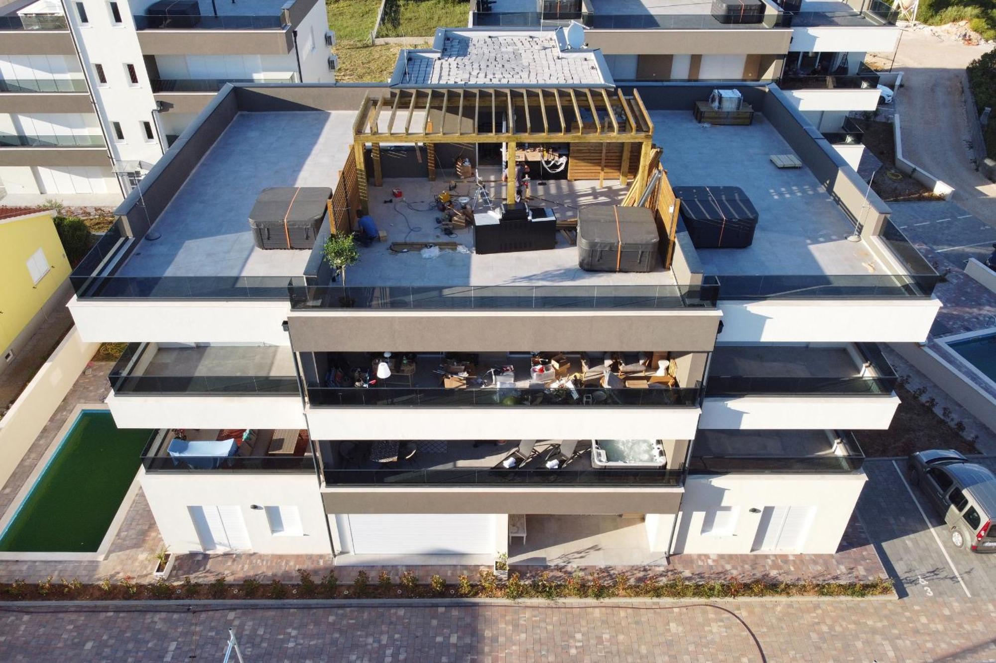 Apartment Relex With Pool & Jacuzzi Privlaka  Kültér fotó